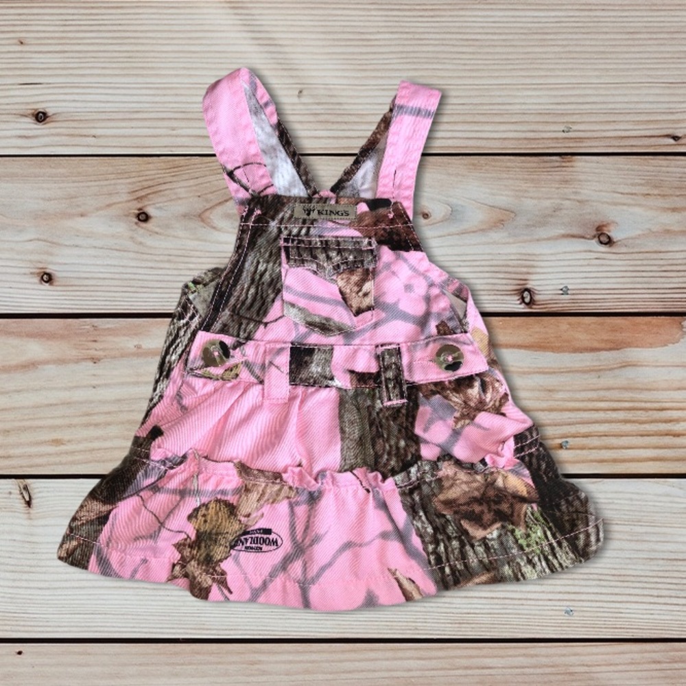 5/$25 King’s Pink Camo Overall Dress